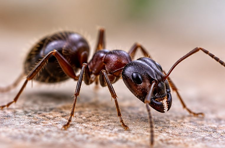 Close-up of an ant
